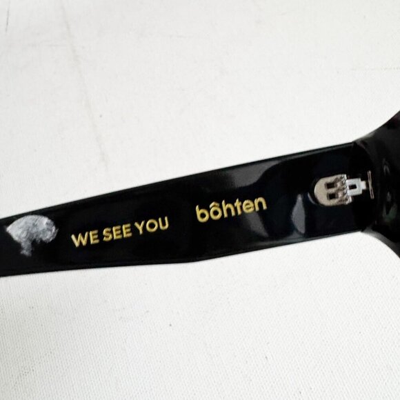 Bohten Pamoja Pride Chunky Black Frame Aviator Sunglasses - Picture 6 of 9